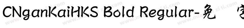 CNganKaiHKS Bold Regular字体转换